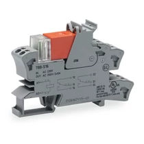 Relémodul aljzattal 16A 2-v rugószorításos 230VAC monostabil IP20 WAGO