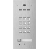 Kaputelefon kaputábla audió 1lakás RFID süllyesztett 2-erű 1hívógomb nemesacél moduláris ACO