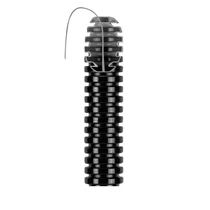 Gégecső lépésálló behúzószállal 32/50m (d=24,3mm) fekete FK15 750N 2J PVC - DX15132R