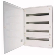 Kiselosztó PE/N-sínnel acél 5x 24M falonkívüli fehér IP30 ajtó BF-O-5/120-C EATON