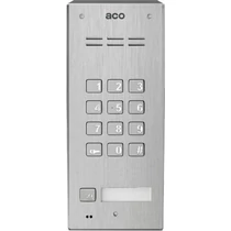 Kaputelefon kaputábla audió 1lakás RFID falonkívüli 2-erű 1hívógomb nemesacél moduláris ACO