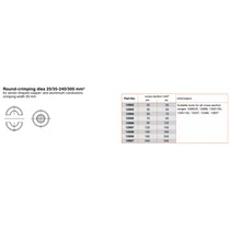 Présbetét köralakú nyomat 120mm2 - III.mér12965/S.
