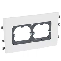 Csatorna-szerelvénykeret normál 130mm-fedélhez 2-egység kezeletlen műanyag DLP LEGRAND