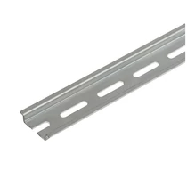 TS 35/7.5 szerelősín perforált 2m/db 1mm acél 40 fm/köteg 0,628 kg/m