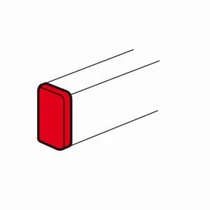 Parapetcsatorna végzáró 105x65-csatornához szimmetrikus 105mm x 65mm kezeletlen DLP LEGRAND