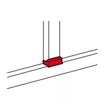 Parapetcsatorna T-idom …x35/50-hez 80mm x 50mm 80mm-sz/leágazó műanyag fényesfehér DLP LEGRAND