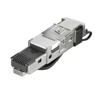 Adatcsatlakozó moduláris RJ45 8(8) dugó Cat6A(IEC) árnyékolt IE-PS-RJ45-FH-BK Weidmüller