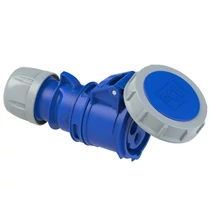 Ipari dugalj lengő 2P+E 16A 3P 230V(50+60Hz) kék egyenes IP67 műanyag 6h-pozíció Shark PCE