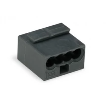 Vezetékösszekötő 4-pólus 6A 100V sötétszürke Micro WAGO