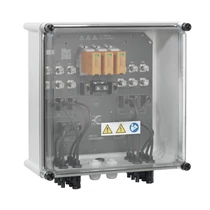 Szolár DC elosztó komplett 1kV 1MPP I+II-túlfesz 3x2-bizt.aljzat 3x2-MC4 IP65 PVN1M1I3SXF3V1O1TX