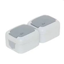 Tp electric 2*2+f dugalj /függőles/220Vszürke IP54