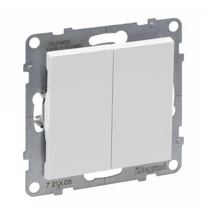 Suno 105 2x1P csillárkapcsoló 105 2x1P csillárkapcsoló betét közp. fedéllel fehér rugós LEGRAND