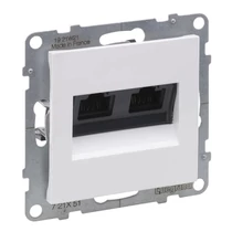 Suno adatcsatlakozó dugalj UTP 2xRJ45 8(8) Cat5e fehér LEGRAND