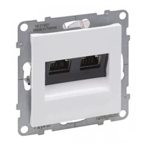 Suno adatcsatlakozó dugalj STP 2xRJ45 8(8) Cat6 fehér LEGRAND