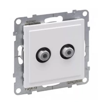 Suno TV (F) 2-kimenet végzáró süllyesztett 1.5dB/860MHz fehér 1.5dB/2150MHz LEGRAND