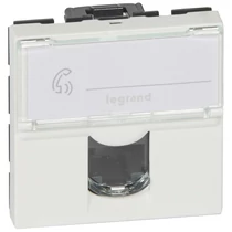 Mosaic adatcsatlakozó dugalj modul UTP RJ45 8(8) Cat6 fehér bepattintás LEGRAND