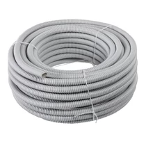 Gégecső spirális 30m 25mm-átmérő PVC szürke UV-álló 320N nyomásálló ELETTROCANALI