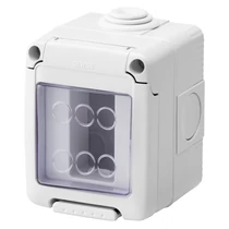 COMBI SYSTEM szerelvénydoboz FK szürke, gumimembrános 1 modulos, IP55 GW27041