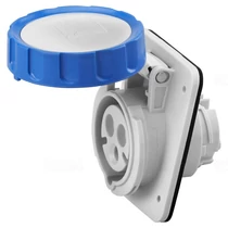 Ipari dugalj beépíthető 3P 230V(50+60Hz) kék ferde 16A IP67 műanyag 6h-pozíció IEC309HP GEWISS