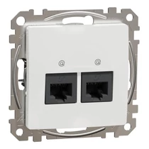 SednaÚj adatcsatlakozó dugalj UTP RJ45 8(8) Cat6A(IEC) falonkívüli süllyesztett fehér Schneider