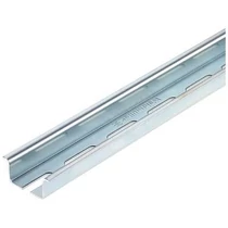 DIN (kalap)sín TS35/15 perforált 2m/db acél 1,5mm anyagvastagság TS 35X15/LL 2M/ST/ZN Weidmüller
