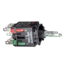 ZB6-ZB45B nyomó aljzat LED-es, piros