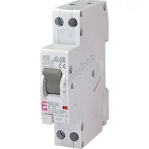 Áram-védőkapcsoló ETI KZS kombi 10A C 30mA 1modul