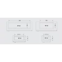 Lemezszekrény EAE O RP 200 kábelbevezető