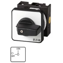 Szakaszoló be-ki kapcsoló 20A 3P 5.5kW/400VAC-3 beépíthető fix fekete T0-2-1/E EATON