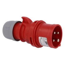 Ipari dugvilla lengő fázisfordító 3P+E fázisfordító 16A 4P 400V(50+60Hz) piros IP44 Shark PCE