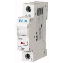 Kismegszakító 1P 50A C-jelleg 230V AC 10kA/60898 PL7-C50/1 EATON
