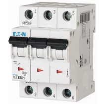 Kismegszakító 3P 40A C-jelleg 400V AC 6kA/60898 PL6-C40/3 EATON