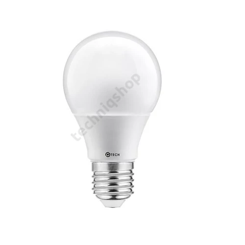 LED fényforrás, G-TECH, E27, normál forma, SMD2835, 10W, 840lm, 3000K, 220°, 230V/AC