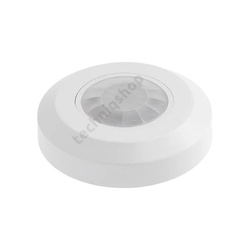 Mozgásérzékelő, Max 2000W, IP20, látószög 360°, hatótáv 8 M, 230V/AC, fehér