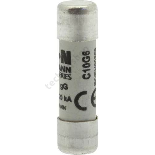 Hengeres biztosítóbetét gG gL/gG 10x38mm 6A 500V AC Bussmann EATON