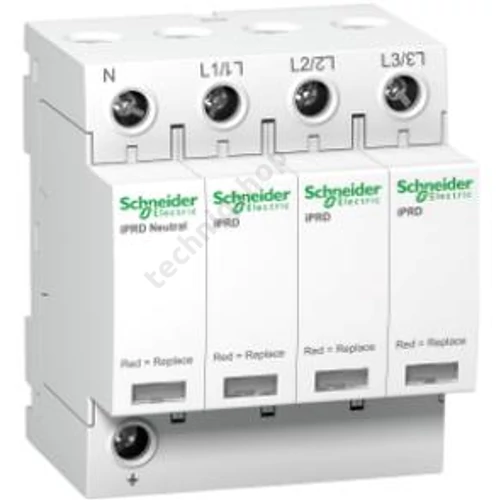 Túlfeszültség-levezető dugaszolható T2 TN-S TT 400V/AC 20kA 8M Acti9 iQuick PRD Schneider