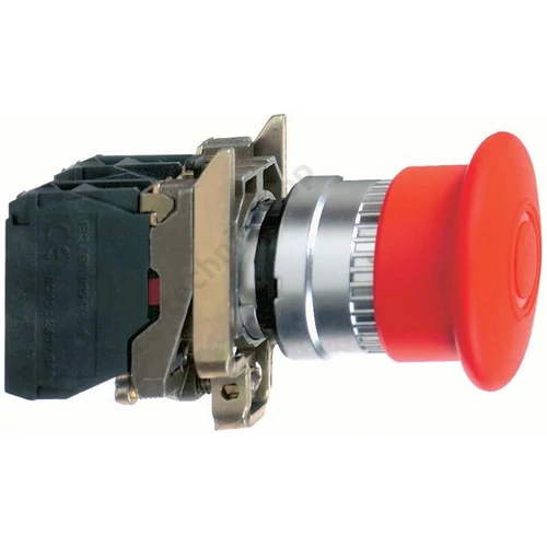 Vészgomba-nyomó komplett d22 1ny 1z süllyesztett 40mm-fej húzó nyugtázás Harmony XB4 Schneider
