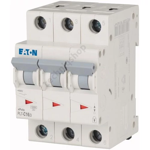Kismegszakító 3P 25A C-jelleg 400V AC 10kA/60898 PL7-C25/3 EATON