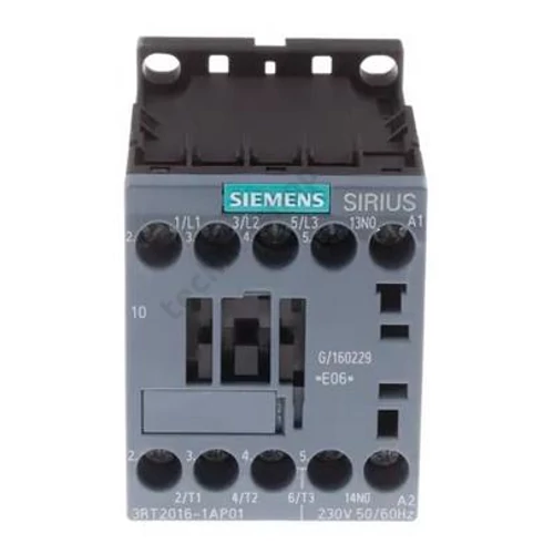 Kontaktor (mágneskapcsoló) 4kW/400VAC-3 3Z 24VDC 1ny csavaros 22A/AC-1/400V SIRIUS SIEMENS