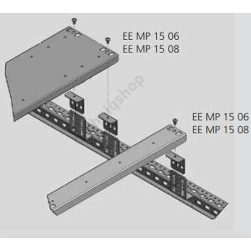 Lemezszekrény EAE E 300*600mm rész szerelőlap