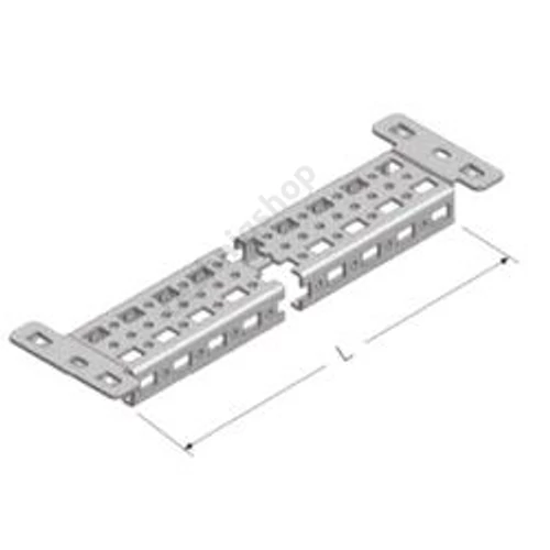Lemezszekrény EAE D szerelő sín 500*49*23mm, füles
