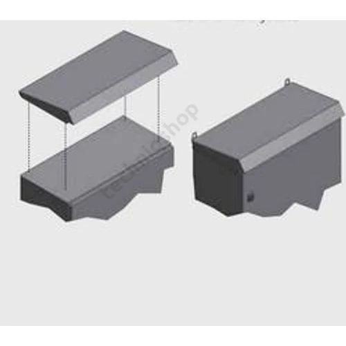 Lemezszekrény EAE EH CA 600*250mm, esővédő AS