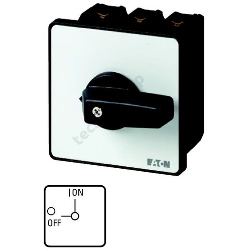 Szakaszoló be-ki kapcsoló 100A 3P 37kW/400VAC-3 beépíthető fix fekete P3-100/E EATON
