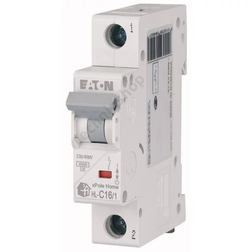 Kismegszakító 1P 16A C-jelleg 230V AC 4.5kA/60898 HL-C16/1 xPole Home EATON