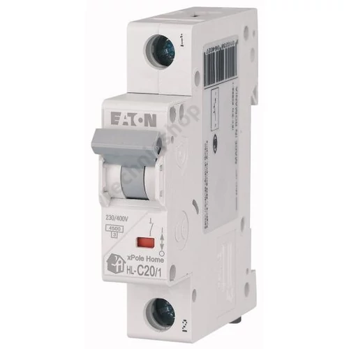 Kismegszakító 1P 20A C-jelleg 230V AC 4.5kA/60898 HL-C20/1 xPole Home EATON