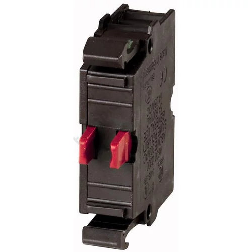 Érintkezőblokk vezérlőkészülékhez előlapra rádugható/beépíthető 1-ny 6A/AC15/230V M22-K01 EATON