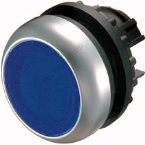 Nyomógomb lapos világító, kék M22-DRL-B EATON