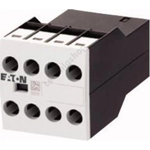 Segédérintkező blokk kontaktorhoz előlapra rádugható 2-z 2-ny 6A/AC15/230V DILM32-XHI22 EATON