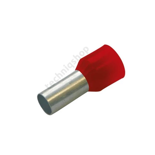 Érvéghüvely 1,5/18mm piros Haupa
