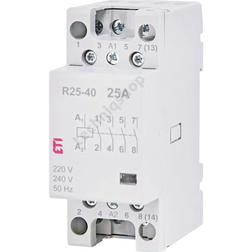 Moduláris kontaktor R25-40 230V 25A ETI
